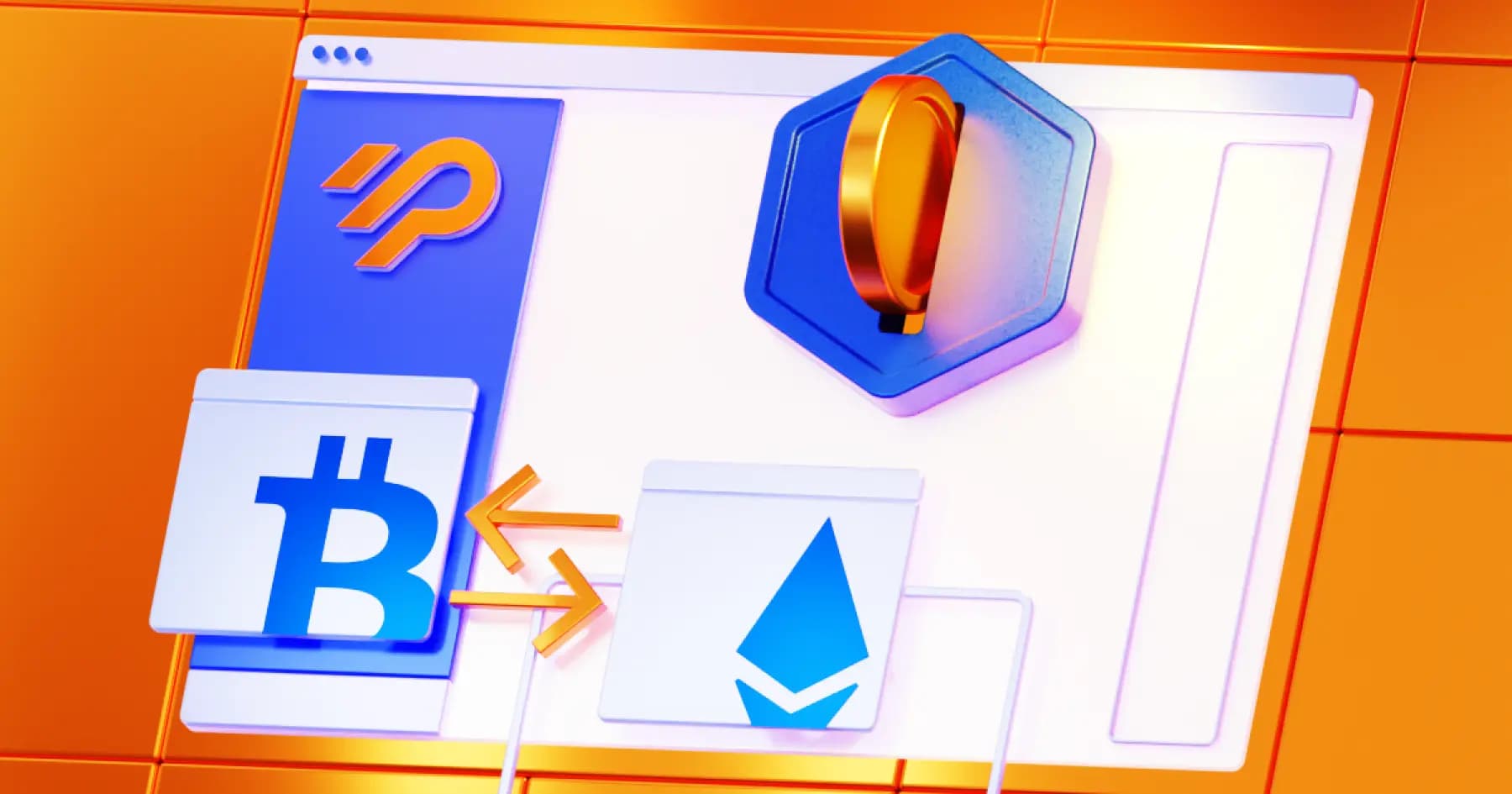 Exchange on the landing page